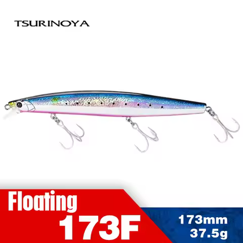 TSURINOYA Ultra-long Casting Floating Minnow STINGER 173F 173mm 6.81in 37.5g Saltwater Fishing Lure 