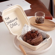 Paper Pulp Bento Box Bento Cake Box Dessert Packaging Box Burger Packaging Box Decomposable Disposab