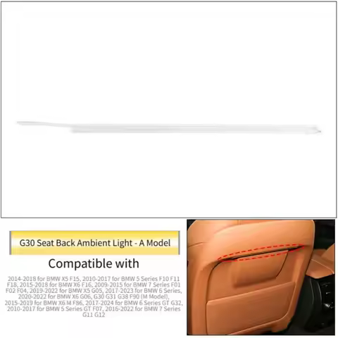 Seat Back Ambient Lighting Strip for BMW 5 Series 7 Series 6 Series GT X5 X6 G32 Model Car Interior 