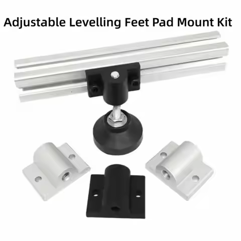 1Sets Aluminum Profile Adjustable Leveler Mounting Bracket Kit M8 M10 M12 Thread Support Connector F