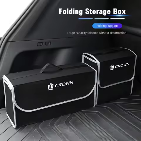 Car Trunk Organizer Box Large Capacity Folding Storage Bag For Toyota Crown JZS171 JZS171W JZX175 JZ