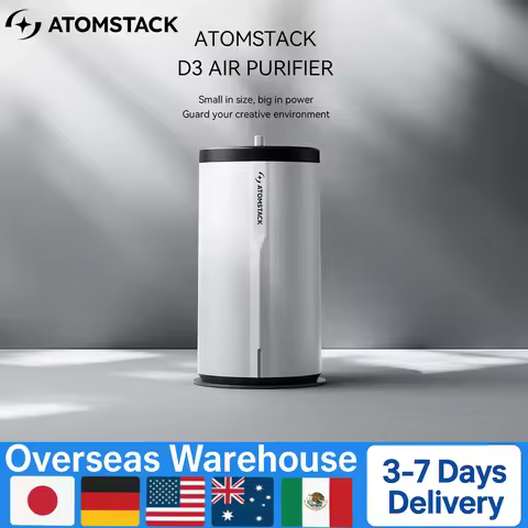 AtomStack D3 Laser Engraving Air Purifier 5-Layer 99.9% PM2.5/PM10 3500RPM for A12/A24/A48/P1 Home O