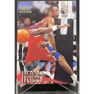 ALLEN IVERSON Newcomer Card RC NBA 1996-97 FLEER 235 ROOKIE 76ers God Of War
