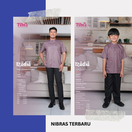 SARIMBIT NIBRAS 2026 / SARIMBIT NIBRAS IZADIA MAUVE / BAJU LEBARAN SERAGAM KELUARGA / GAMIS NIBRAS I