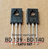 BD139 BD140 (SATU SET) TRANSISTOR BD 139 BD 140 PHILIPS NXP TRANSISTOR IC BD139 BD140 elektronik