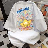 Funky Unique American Style Star Graphic Cotton T-Shirt - Unisex