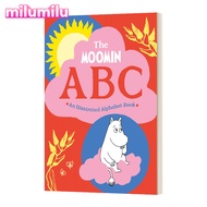 Milu Moomin ABC หนังสือตัวอักษรภาพประกอบปกแข็งหนังสือภาษาอังกฤษต้นฉบับ