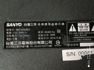 Sanyo 三洋32吋液晶電視型號SMT-K32AE3面板破裂拆賣