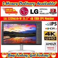 [2-Hours Delivery Available*] LG 32UN650-W 31.5Inch UHD 4K (3840x2160) HDR IPS Monitor (*Order Before 2pm on working day, will deliver the same day, Order after 2pm, will deliver next working day.)