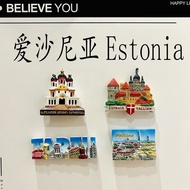 【Shipment within 24 hours‌】 magnet peti sejuk kreatif hiasan rumah tarikh tuntallin tartu estonia 3d