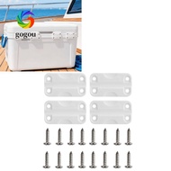 GOGOU 4Pcs/Set Cooler Hinge Replacement, PP With Screws Cooler Hinges, High Intensity Rectangular Co