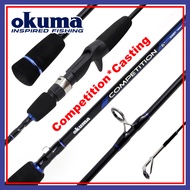 (5'6ft - 7'0ft) Okuma Competition Casting Rod BC Baitcasting Rod Joran Pancing Ikan