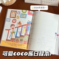 planner 2026 planner book 2026 2026 New Style coco Sauce Schedule Book B6 Cute Color Inner Page Note