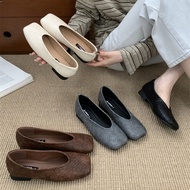 Fashion Soft Leather Square Head Mules (Size 35-39)