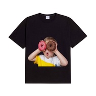 Adlv Baby face donuts unisex cotton T-Shirt 2