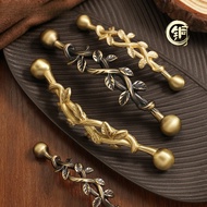 Retro Brass Handle Cabinet Handle Creative Drawer Handle Coffee Table Wine Cabinet Dining Side Cabin