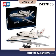 Y571 Boeing 747 Shuttle Carrier Aircraft Large Building Block Model Toy for Boy