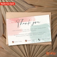 Thank You Card / Thank You Card / Online Shop 14 x 9,3