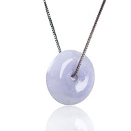 【願‧平安】紫羅蘭翡翠平安扣項鍊 | 天然緬甸玉A貨翡翠 | 送禮