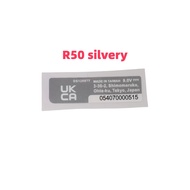1 PCS For Canon R R5 R6 R6II R7 R8 R10 R50 black / R50 silvery RP Bottom Label Paper Body Number Pap
