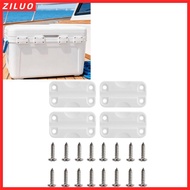 ZILUO 4Pcs/Set Cooler Hinge Replacement, High Intensity Rectangular Cooler Hinges, PP With Screws Co