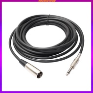 [Tachiuwa2] 3Pin XLR to 1/4" 6.35mm XLR M/M Plug Microphone Adapter Cable Cord 6ft