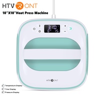 HTVRONT 220V Heat Press Machine for T-Shirts Portable 10"X10" Iron Press for Sublimation and HTV Vin