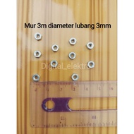 10pcs M3 Nuts 3mm Nuts per 10pcs good quality M3 screw nut