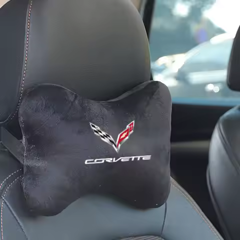 Car Seat Neck Pillows Both Side Filled Fiber Car Pillow For Corvette C1 C2 C3 C4 C5 C5 C6 C7 C6-R C8