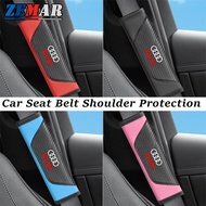 Audi Car Seat Safety Belt Shoulder Carbon Fiber Pattern Belt Shoulder Pad Car Seat Belt Shoulder Pro