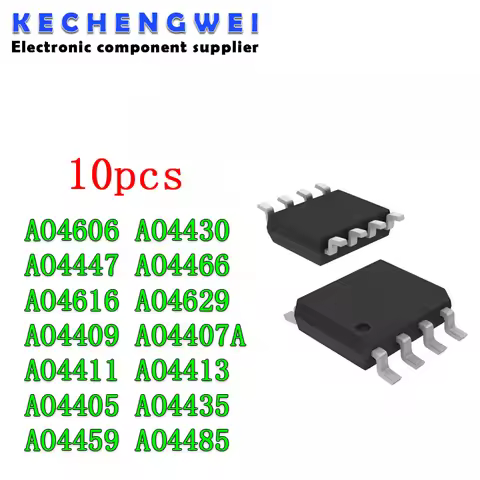 10PCS AO4606 AO4430 AO4447 AO4466 AO4616 AO4629 AO4409 AO4407A AO4411 AO4413 AO4405 AO4435 AO4459 AO