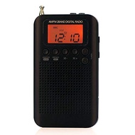 Docooler HRD-104 Portable AM/FM Stereo Radio Pocket 2-Band Digital Tuning Radio Mini Receiver Outdoor Radio w/Earphone L