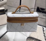 Chanel 26M LP盒子包牛仔拼皮