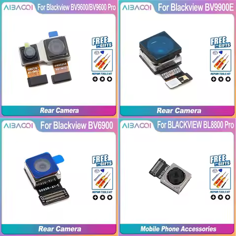 AiBaoQi Brand BLACKVIEW BV9600/BV9600 Pro BV9900E BV6900 BL8800 Pro BV8900 BV5300 New Rear Camera
