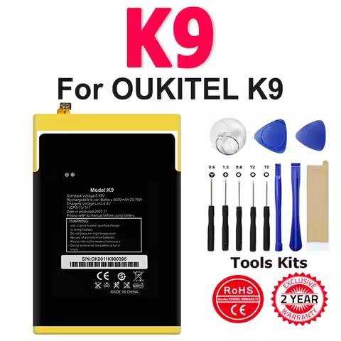 NEW Battery K9 6000mAh Batteria For OUKITEL K9 battery 6000mAh Long standby time High Mobile Phone B