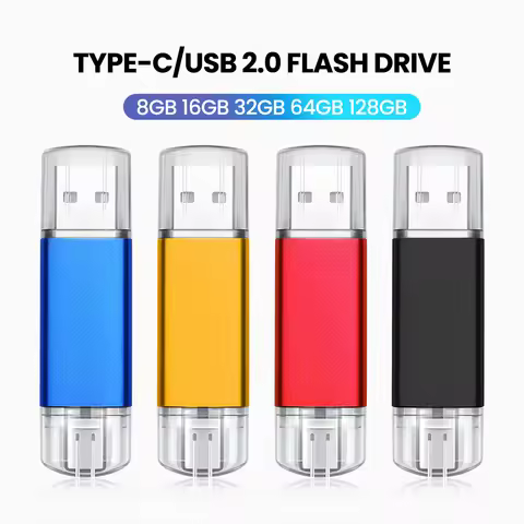 USB C Thumb Drive 64GB, USB2.0 to USB Type-c Flash Drive High-Speed Transmission Memory Stick for Ma