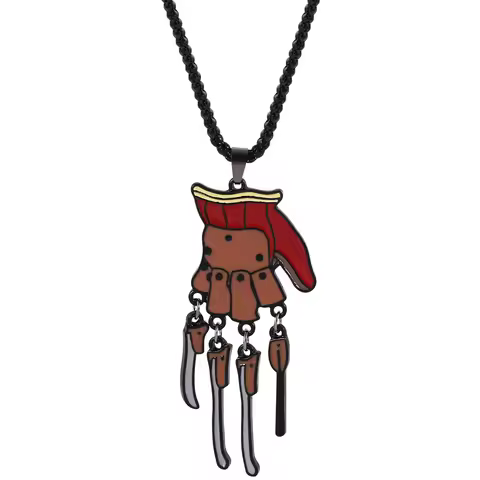 Horror Movie Merchandise Pendant - Freddy Krueger Arm Cosplay Prop, Unisex Jewelry