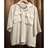 KEMEJA Preloved white shirt byneeth