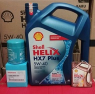 Shell Helix Hx7 5w40 Paket Filter Oli Honda Mobilio BRV CRV JASS