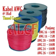 1 Roll AWG Cable 16 18 20 22 24 26 tinned copper Strand Roll