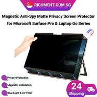 Magnetic Privacy Screen Protector Matte Like Paper For Microsoft Surface Pro 12/10/9/8/7/Surface Pro