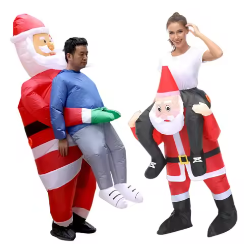 Adult Santa Claus Inflatable Costume Christmas Funny Inflatable Costume Holiday Party Annual Meeting