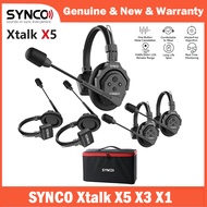 SYNCO Xtalk X2 Xtalk X5 Wireless Intercom System 2.4G Communication Headset With Battery Wireless Mi
