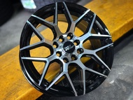 New Car Sport Rim EXTREME WHEELS 15x6.5J 8x100/114.3 ET40 Black Polish - READY STOCK