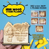 Mini wood plaque gift hari guru teachers day gift hadiah hari guru
