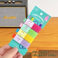 Penyusun Kabel Data Sos Coco Kartun Comel Pengurusan Kabel Berbilang Fungsian Kabel Komputer Fon Tel