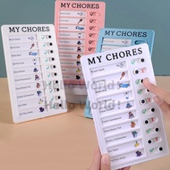 Daily Task Planning Board Detachable Chores Checklist Board Wall Hanging Memo Plastic Board 自律打卡神器