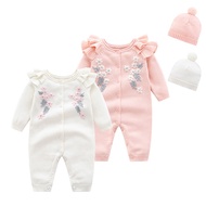 Baju Monyet Berkait Berkait Bayi Rentas Sempadan Baju Jumpsuit Berkait Puteri Baharu 7092 Sut Merang
