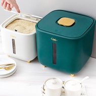 Kitchen Rice Storage Box Rice Dispenser Large Capacit Sealed Cereal Rice Bucket Insect and Moisture 