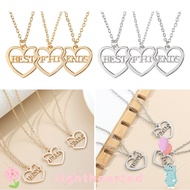 LIGHTHEARTED 3pcs/set Love Couple Necklace Friends Honey Pendant Fashion Best Friends Valentine's Da